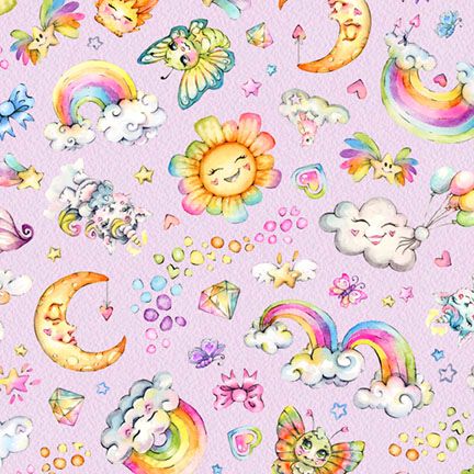 UNICORN WISHED & RAINBOW KISSES PURPLE