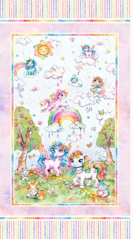 UNICORN WISHED & RAINBOW KISSES PANEL