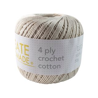 4PLY CROCHET COTTON ECRU