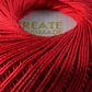 4PLY CROCHET COTTON RED