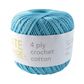 4PLY CROCHET COTTON TURQUOISE