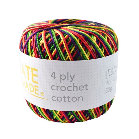 4PLY CROCHET COTTON VER BRIGHTS