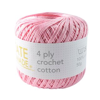 4PLY CROCHET COTTON CARNATION