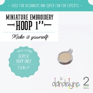 HOOPS 1"ACRYLIC CLEAR
