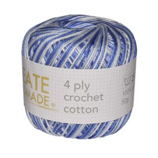 4 PLY CROCHET COTTON VER BLUE