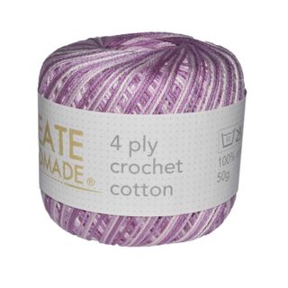 4 PLY CROCHET COTTON VER CERISE