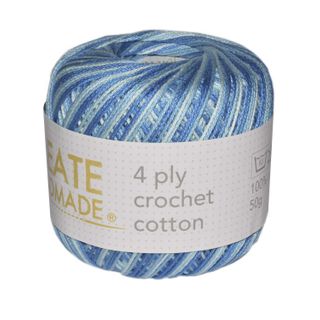 4PLY CROCHET COTTON VER TURQ