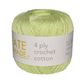 4 PLY CROCHET COTTON HONEY DEW