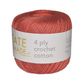 4 PLY CROCHET COTTON CORAL