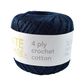 4PLY CROCHET COTTON NAVY