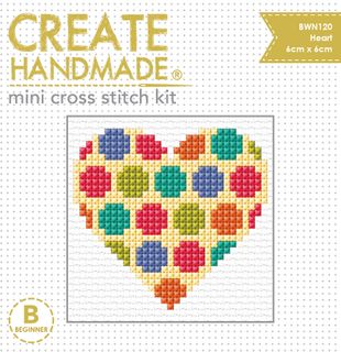 CROSS STITCH MINI HEART