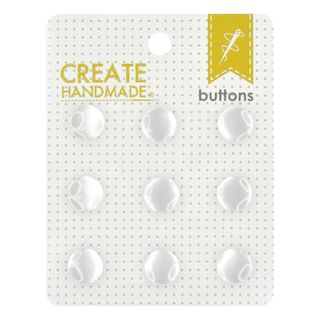 CARDED BUTTONS WHITE