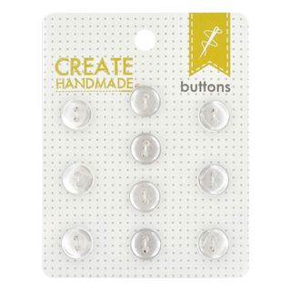 CARDED BUTTONS WHITE