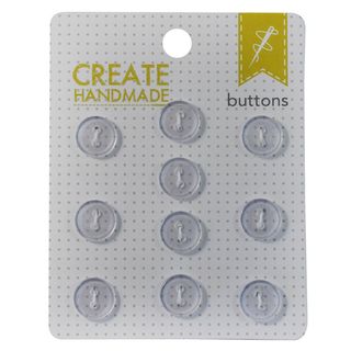CARDED BUTTONS WHITE