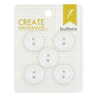 CARDED BUTTONS WHITE