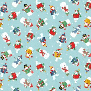 SANTA SNOWMENLIGHT BLUE