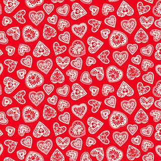 SCANDI HEARTS RED