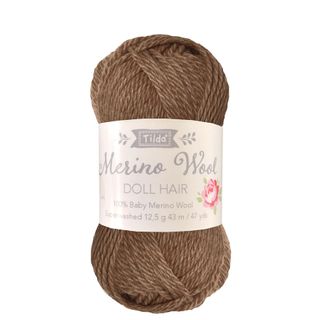 TILDA YARN DOLL HAIR BROWN