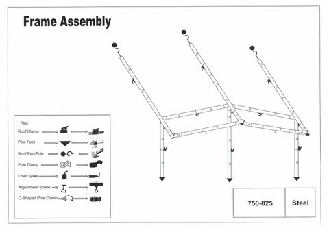 Awning Steel Frame Set