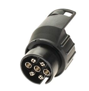 13 Pin Round Female to 7 Pin Round Male Trailer Plug Adapter