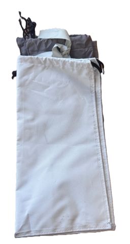 Peg bag light and dark grey