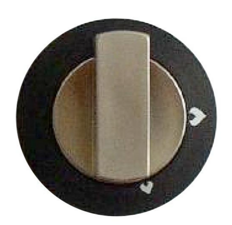 Spinflo Replacement Knob Flame Satin Square