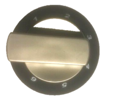 Spinflo Replacement Knob Hob Numbered Satin Square