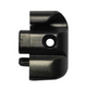 Black Window Hinge Bar End Cap LH