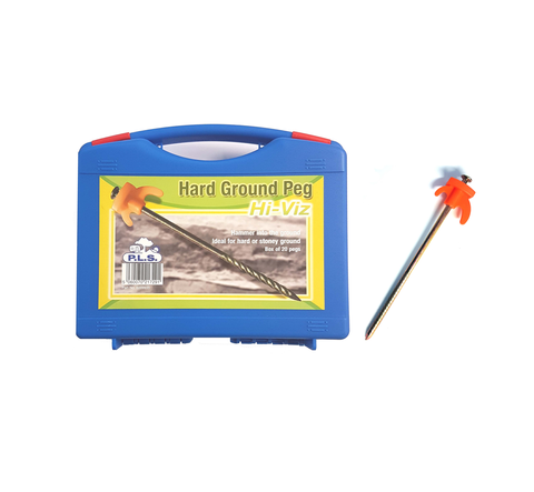 Hard Ground Pegs High Vis 20 with Case