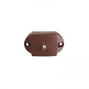 Brown Push Lock Double Sided Plastic