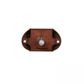 Brown Push Lock Double Sided Plastic