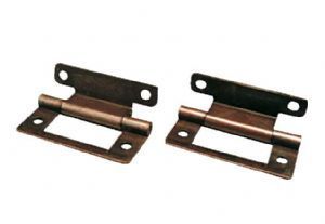 Cranked Flush Hinge - Pair Bronze