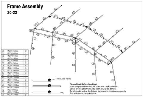 Savanna Steel Frame Set 20-22