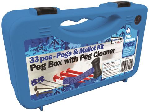 33pcs Peg & Mallet Kit