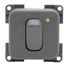 CBE single-pos switch+LED Grey