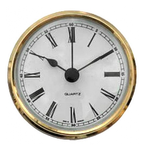 Quartz Golden Circular Clock 72mm