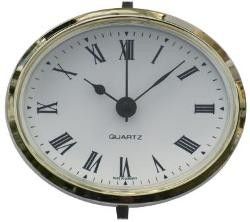 Quartz Golden Oval Clock 72mm