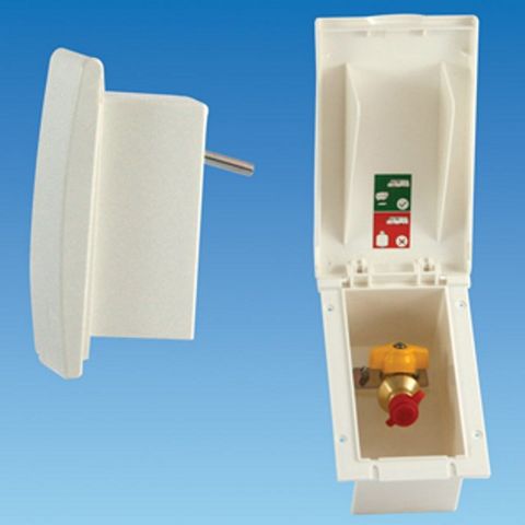 White TND Gas Outlet Box Replacement Lid Only