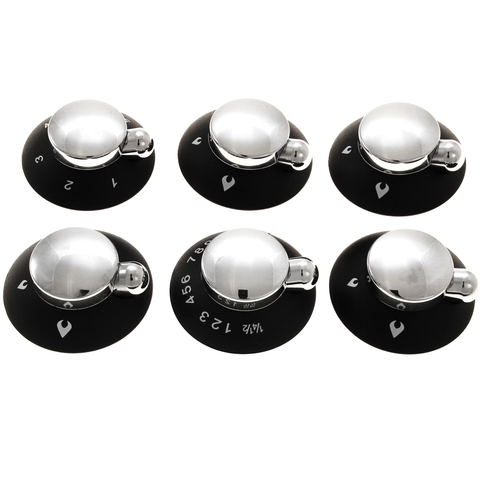 Spinflo Replacement Knob Oval Satin Kit (6pk)