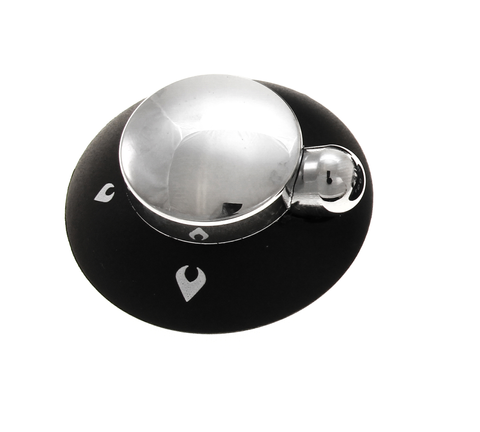 Spinflo Replacement Knob Round Chrome Flame