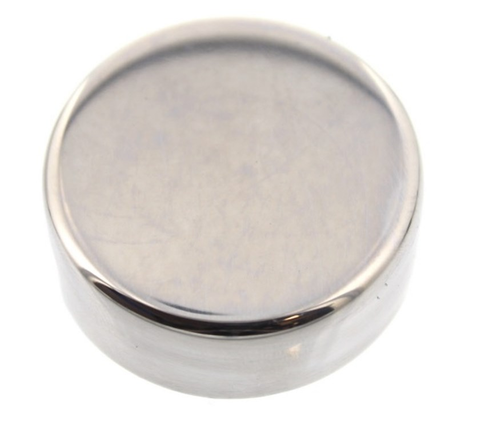 Polished Steel Round Mirror Cover Edge Clip