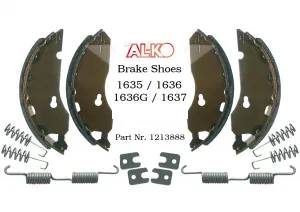 ALKO Brake Shoe Kit 1637 Euro Post 1994