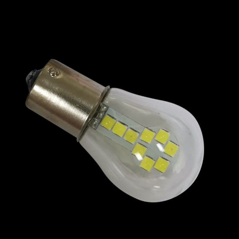 BA15 Bayonet Glass LED - Amber