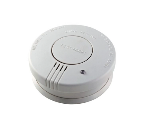 Smoke Alarm Battery Operated (9v Replaceable Battery Included)