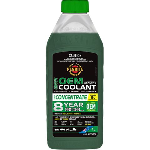 Green Anti-Freeze Coolant 50% Concentrate 1L