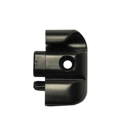 Black Window Hinge Bar End Cap RH