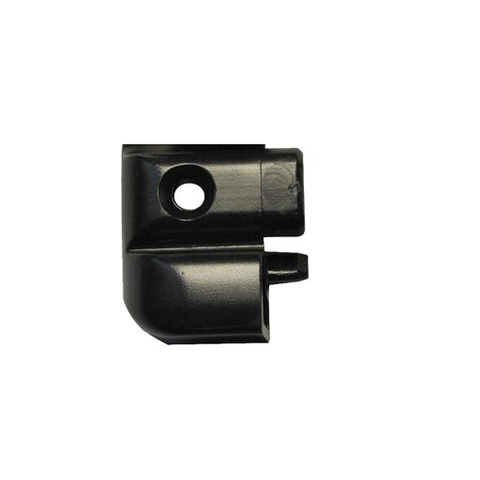 Black Window Hinge Bar End Cap LH