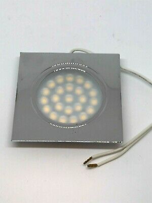 Recessed Square Downlight 24 LED Chrome