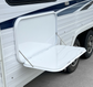 Caravan Picnic Table White 4RC & Backing Plate - 800 x 445mm