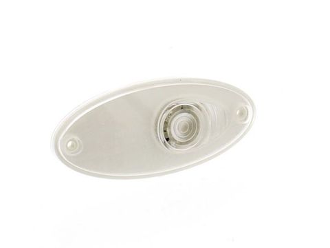 Hella Oval Front Marker Light Clear Offset